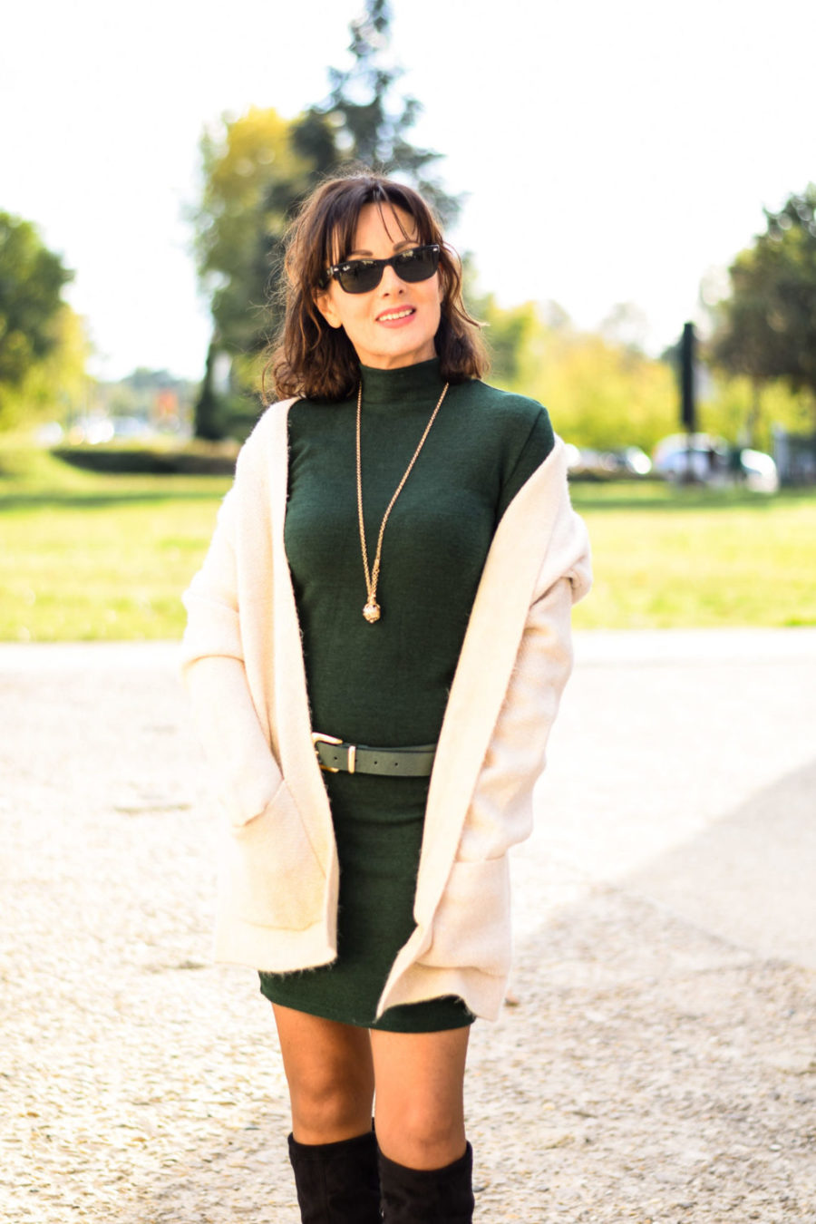 robe pull vert sapin