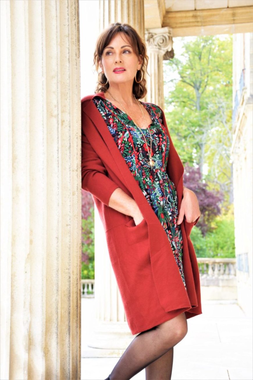 Robe vintage imprimé fleuri, tendance automne 2018