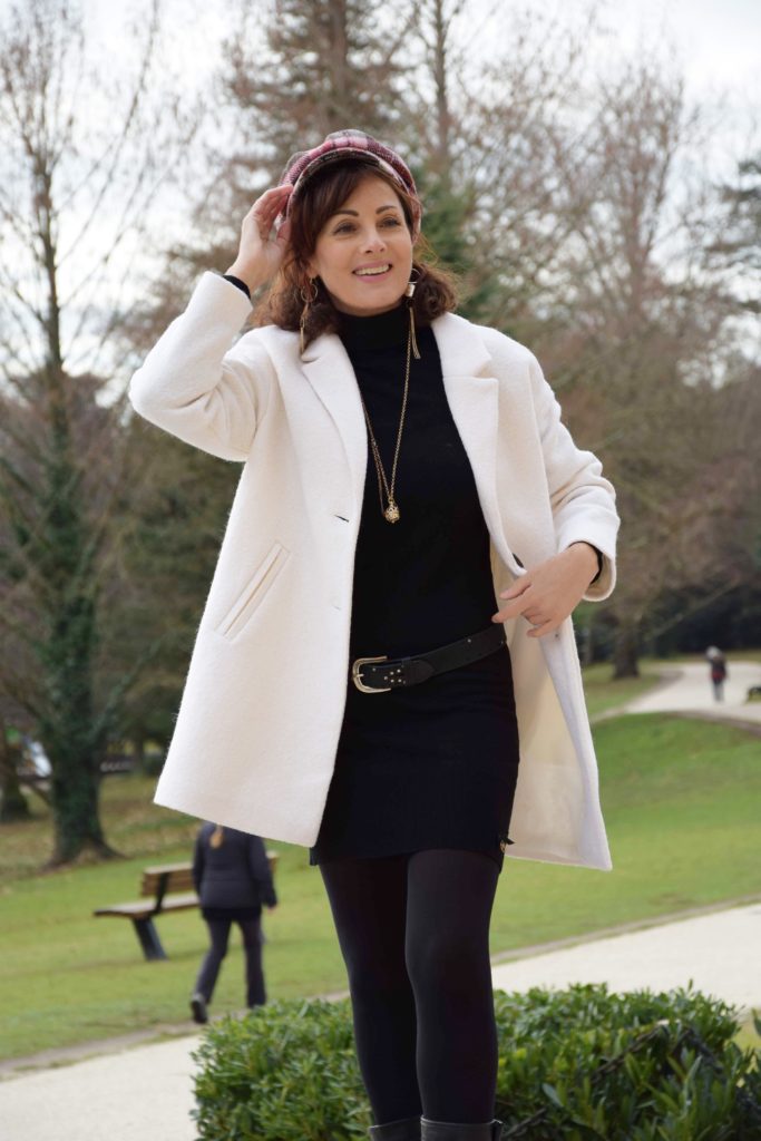 manteau blanc Pimkie