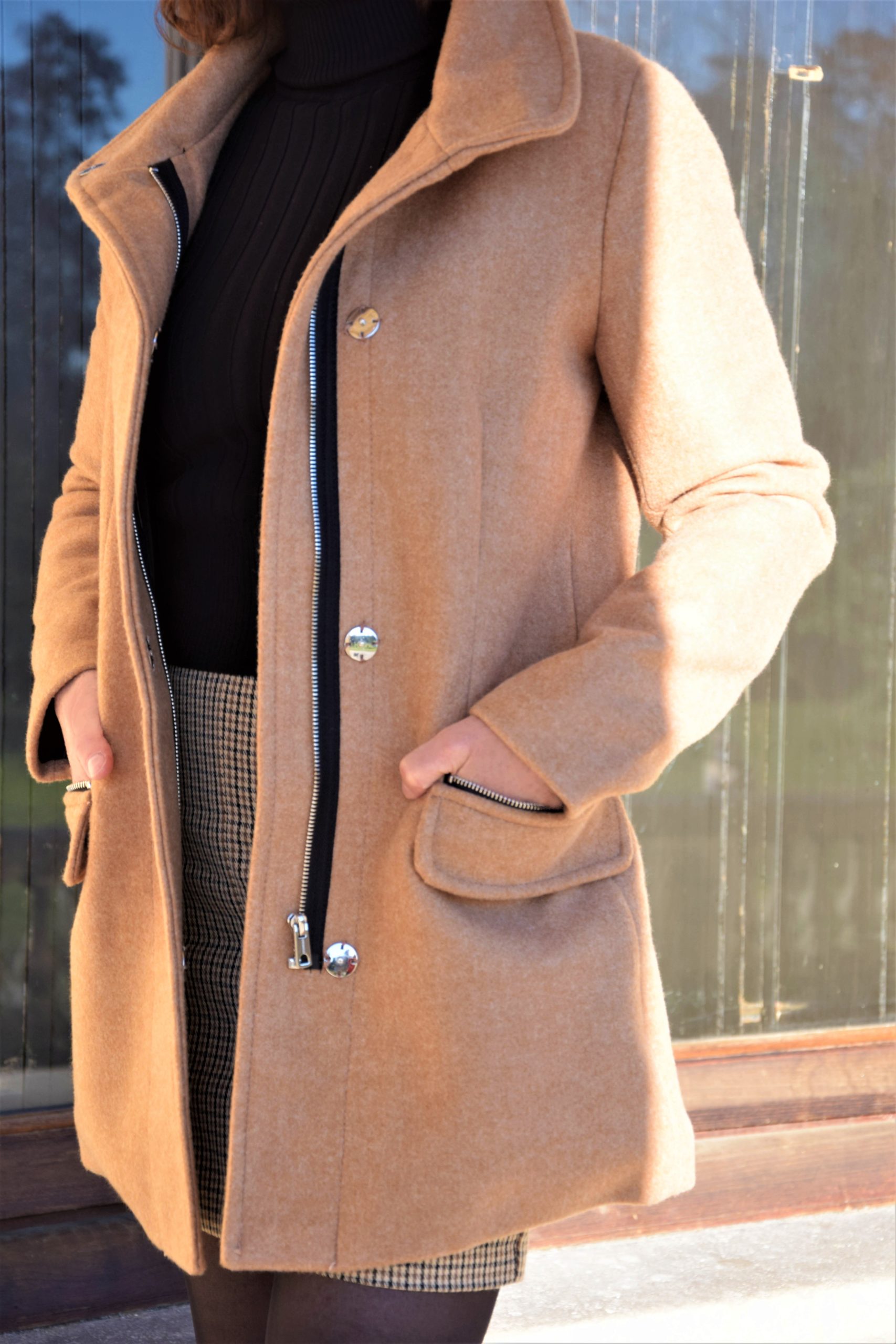 Manteau camel Nelly Berthele