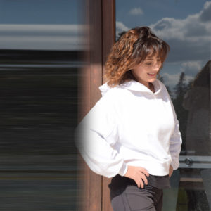 Sous-pull Jennyfer Blanc Taille S – Manches Longues, Col Roulé, Coton Mixte, Très Bon état