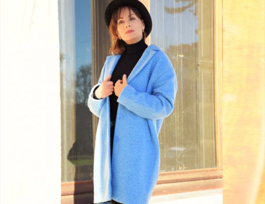 nelly berthele manteau bleu