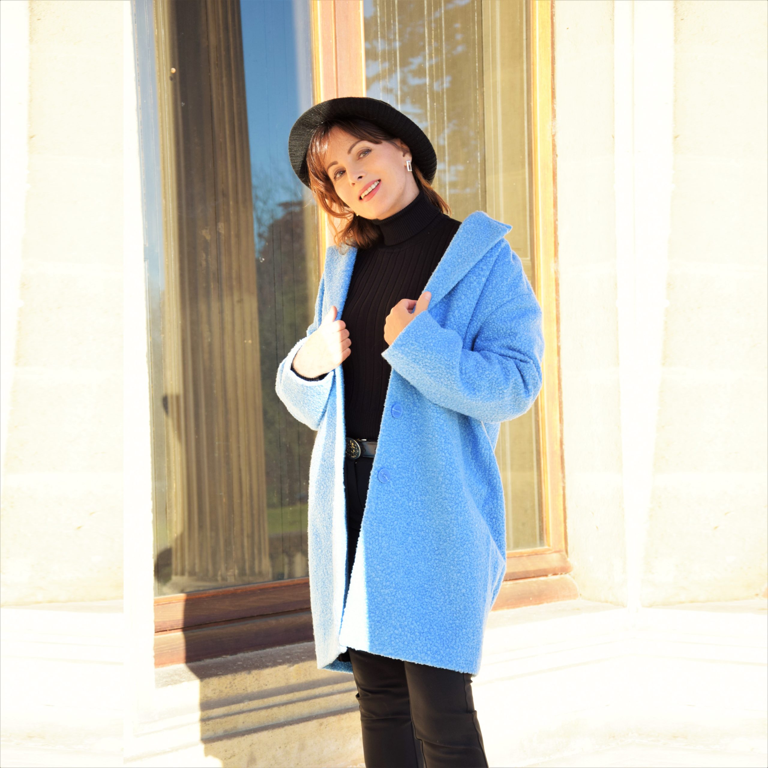 nelly berthele manteau bleu