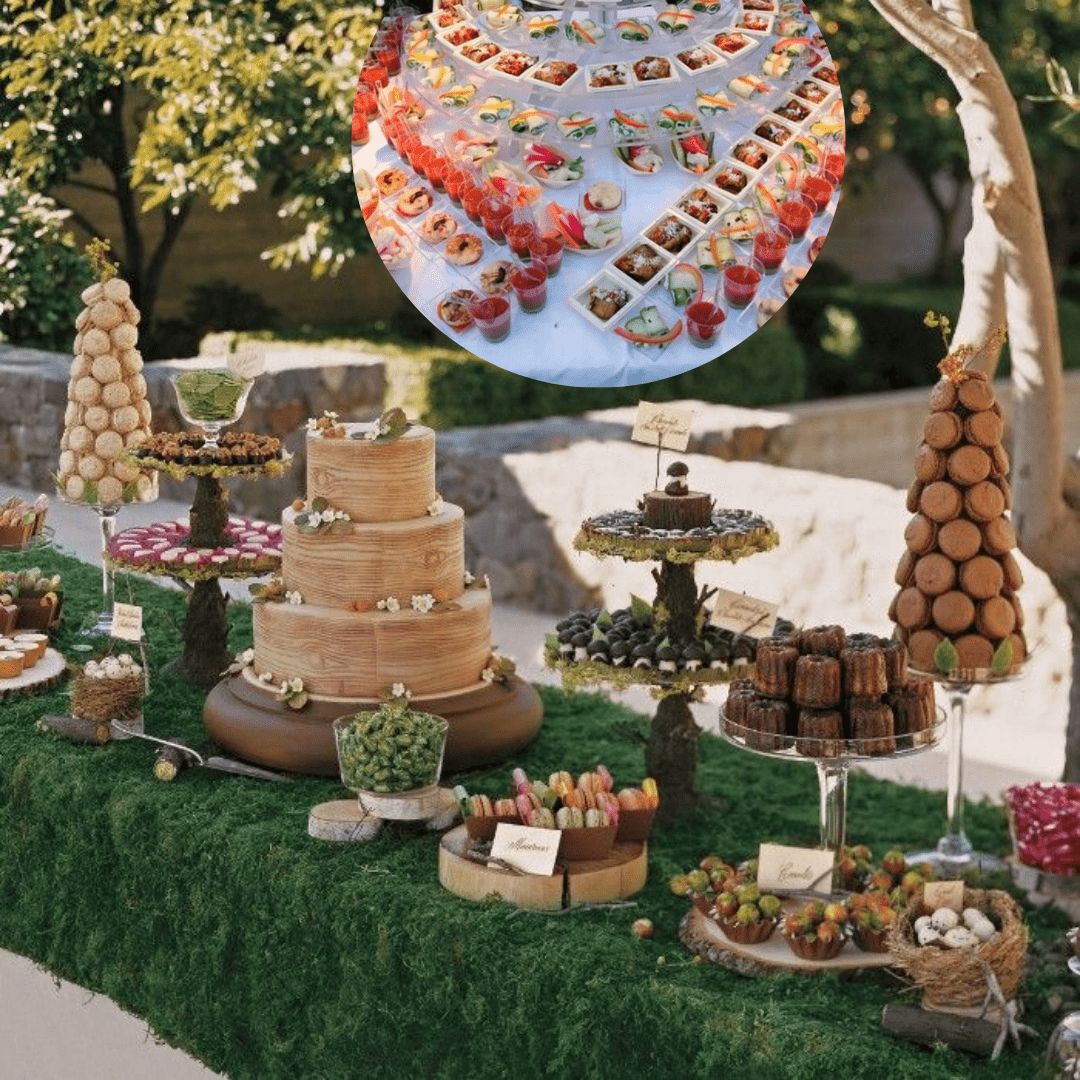 presentation de dessert mariage
