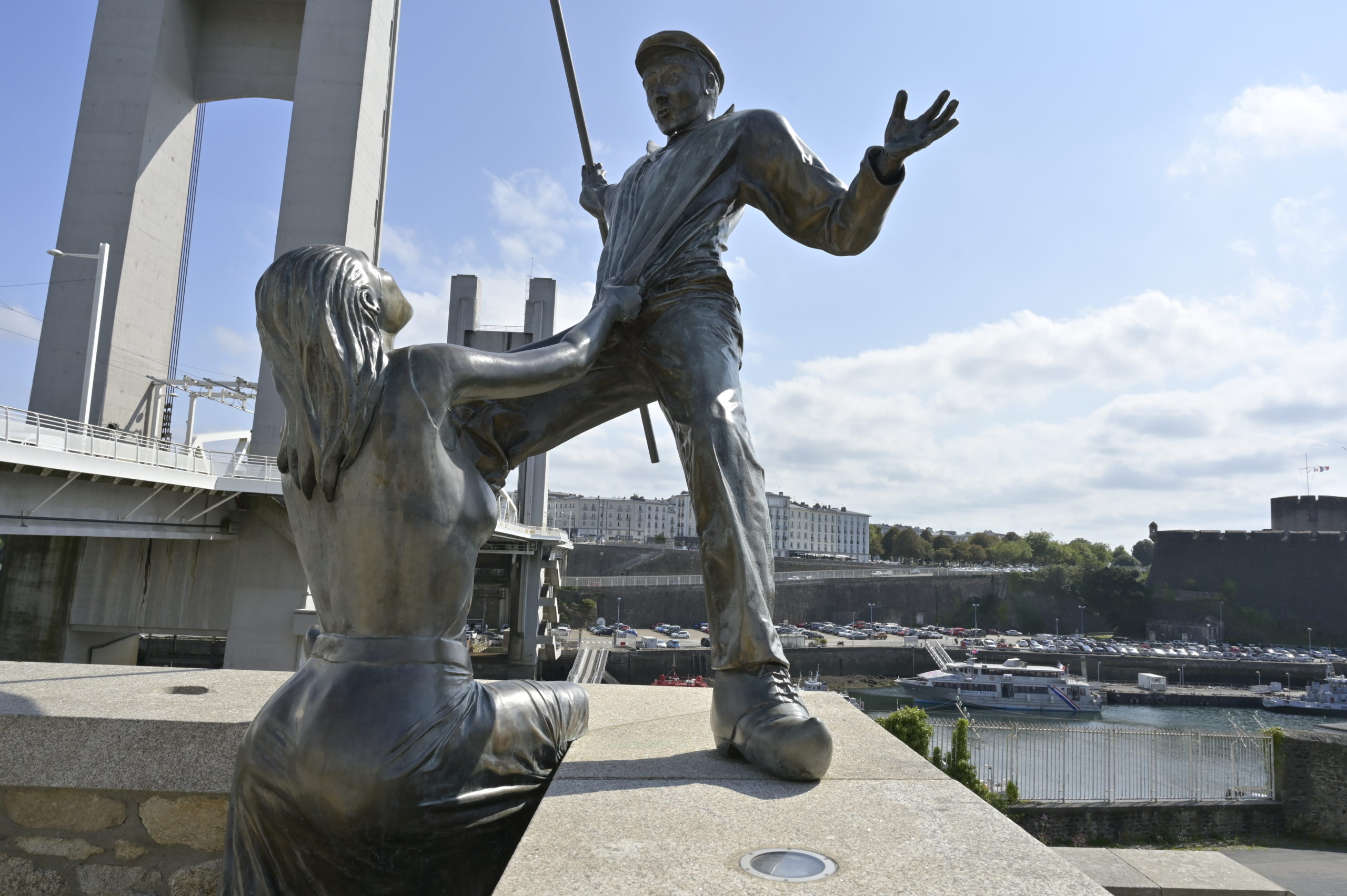 Le pont de recouvrance à Brest