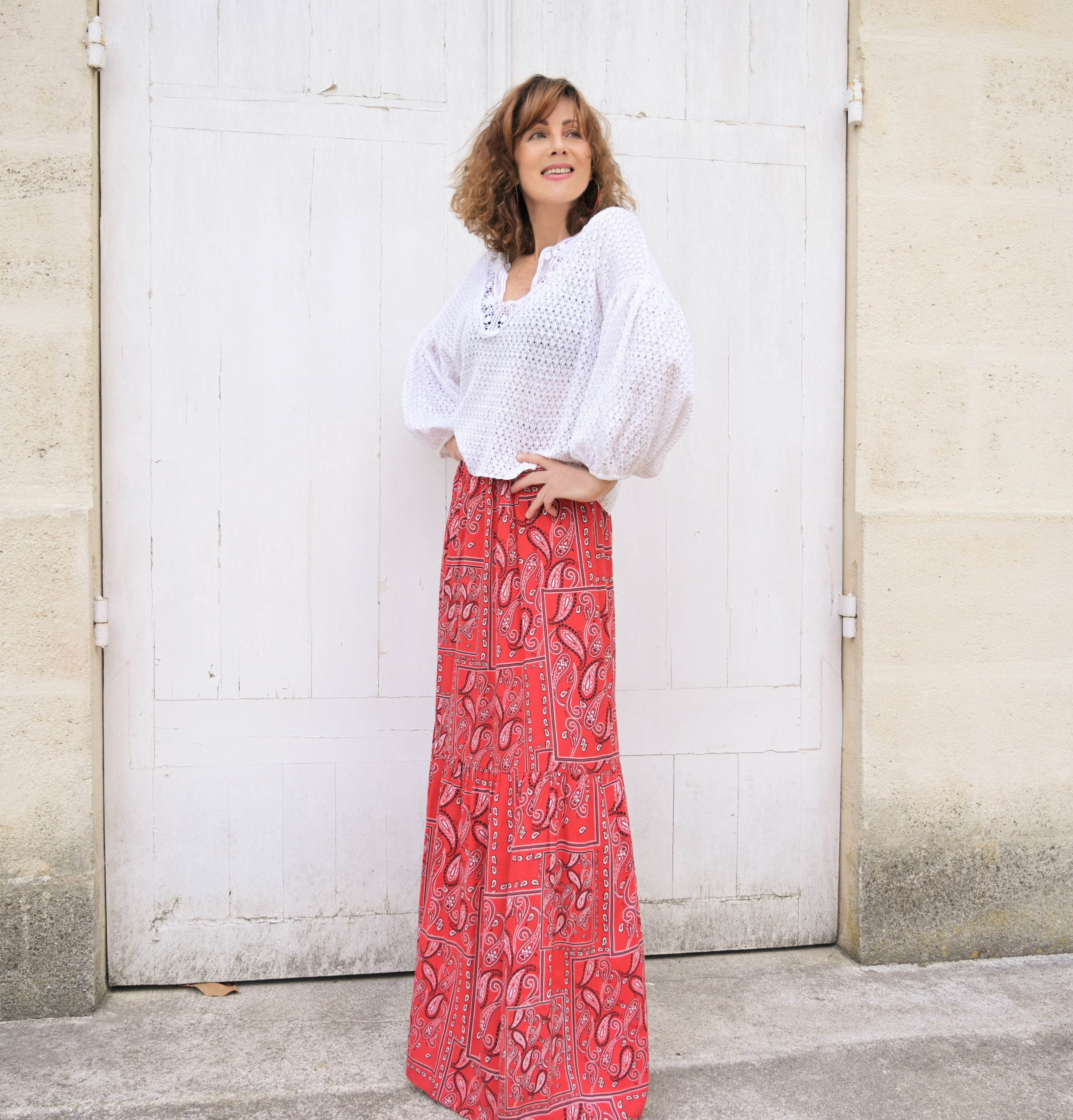 jupe longue hippie look
