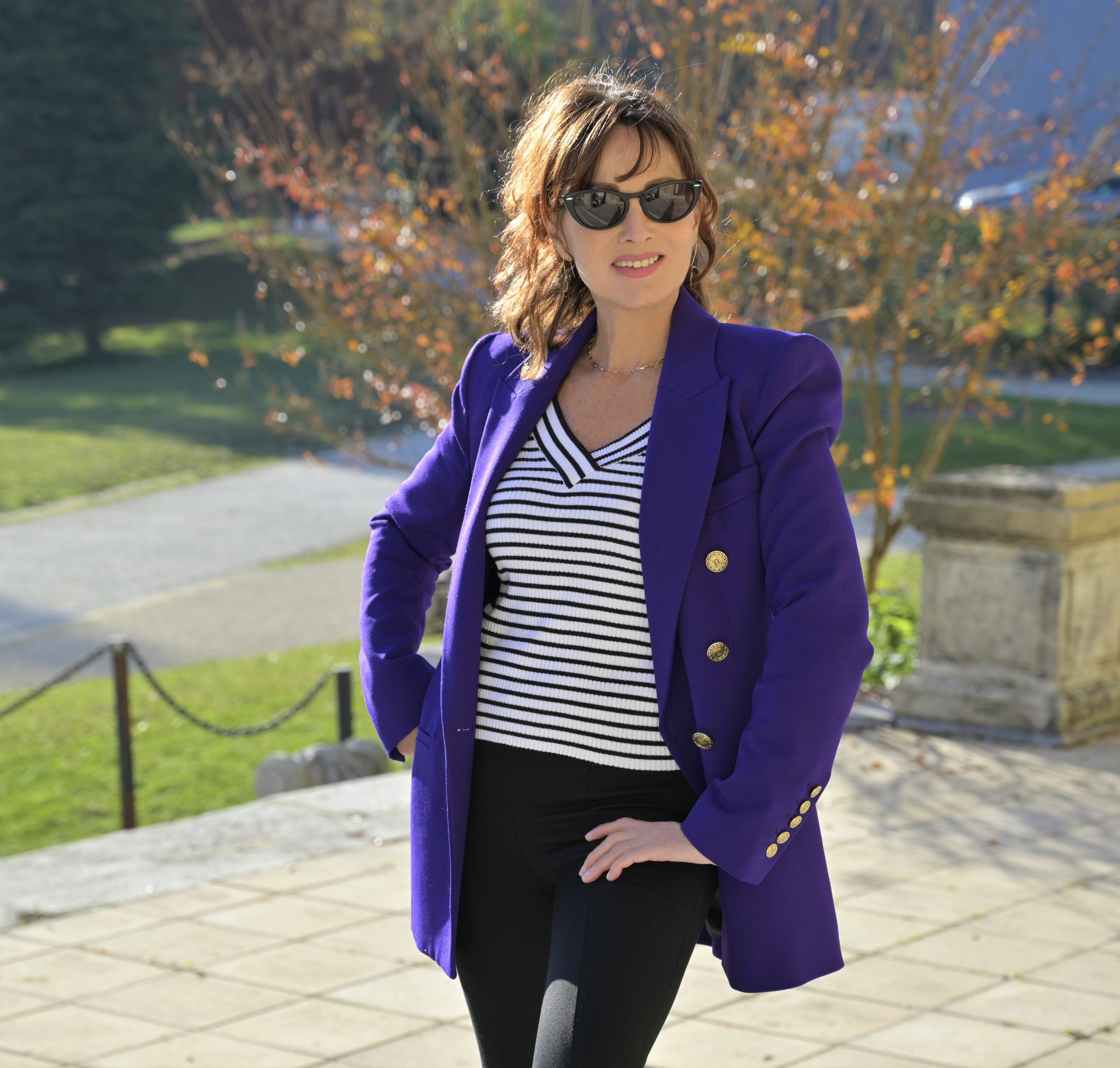 nelly berthele blazer violet