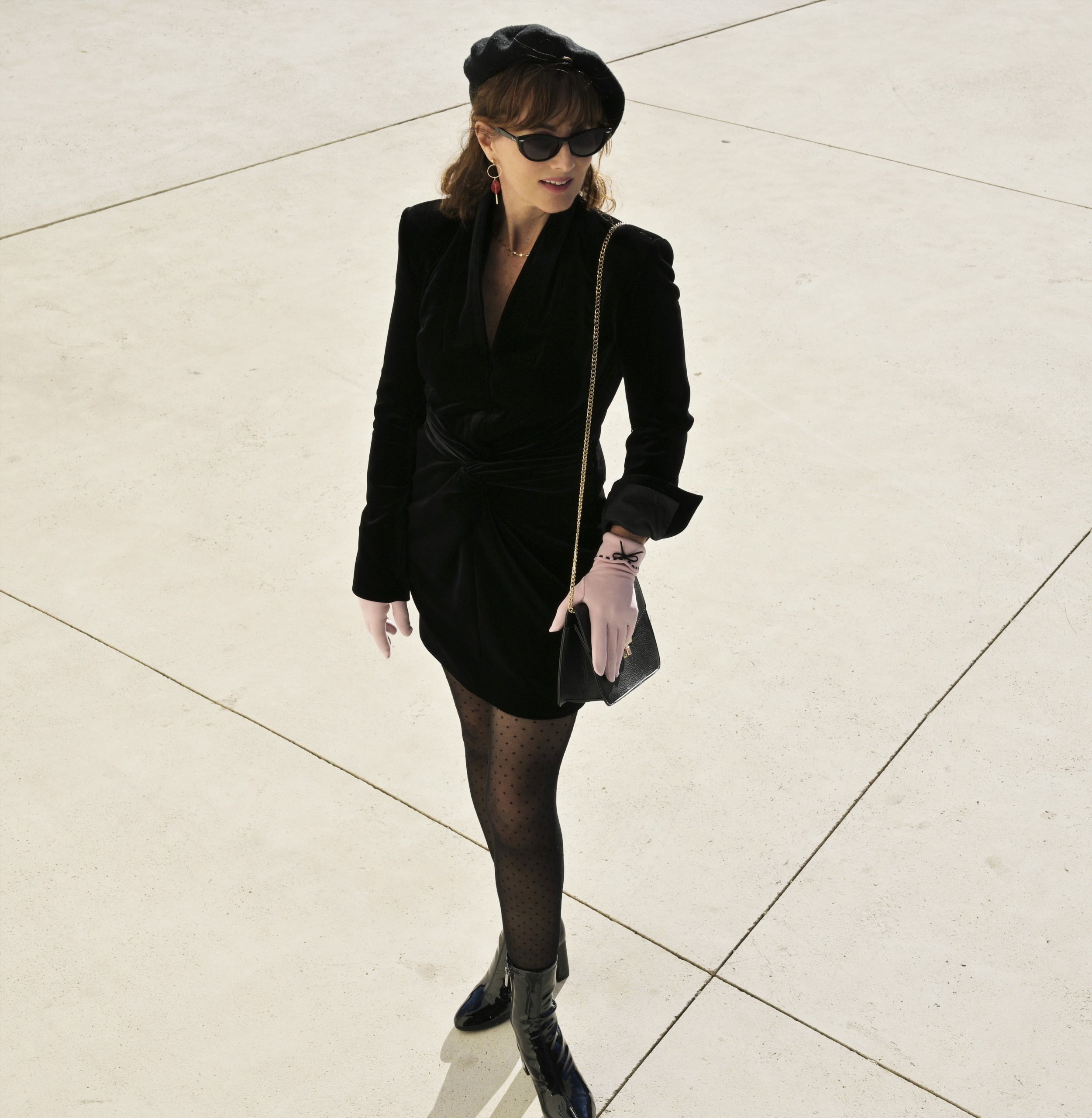 Velour dress Nelly Berthele